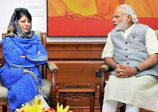 Mehbooba in Delhi, likely to meet PM